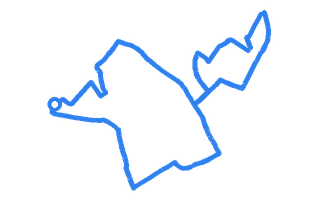Route shape for Route 4 at Loughton DTC