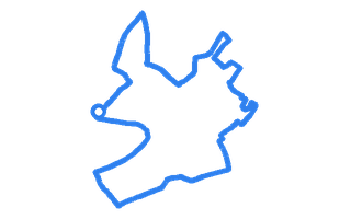 Route shape for Route 6 at Loughton DTC