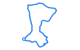 Route shape for Route 9 at Loughton DTC