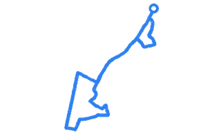 Route shape for Route 12 at Loughton DTC