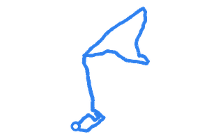 Route shape for Route 13 at Loughton DTC