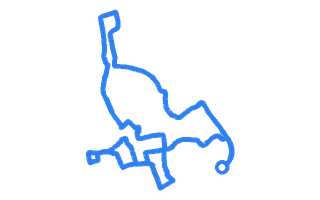 Route shape for Route 2 at Louth DTC