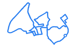 Route shape for Route 6 at Louth DTC