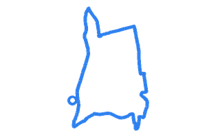 Route shape for Route 1 at Lowestoft DTC