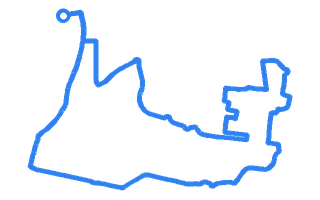 Route shape for Route 7 at Lowestoft DTC