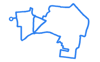 Route shape for Route 8 at Lowestoft DTC