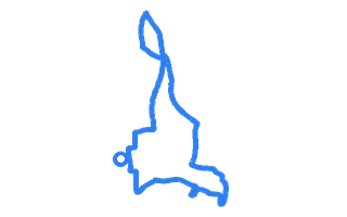 Route shape for Route 13 at Lowestoft DTC