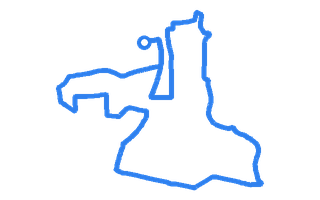 Route shape for Route 14 at Lowestoft DTC