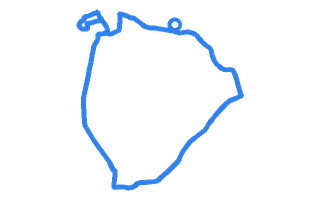 Route shape for Route 2 at Ludlow DTC