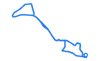 Route shape for Route 6 at Ludlow DTC
