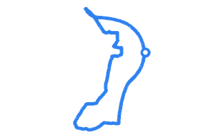 Route shape for Route 10 at Ludlow DTC