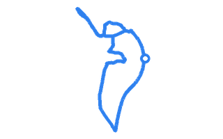 Route shape for Route 12 at Ludlow DTC