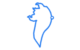Route shape for Route 13 at Ludlow DTC
