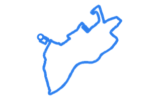 Route shape for Route 1 at Luton DTC