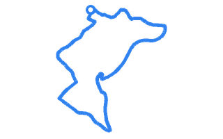 Route shape for Route 13 at Luton DTC