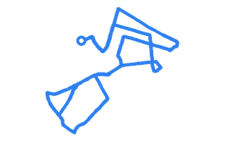 Route shape for Route 5 at Manchester (Atherton) DTC