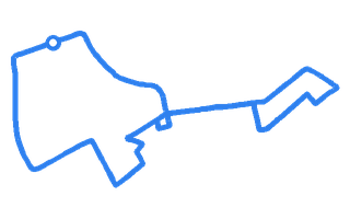 Route shape for Route 8 at Manchester (Atherton) DTC