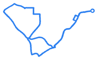 Route shape for Route 3 at Manchester (Bredbury) DTC
