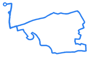 Route shape for Route 9 at Manchester (Bredbury) DTC