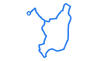 Route shape for Route 1 at Manchester (Cheadle) DTC