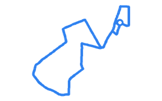 Route shape for Route 10 at Manchester (Cheetam Hill) DTC