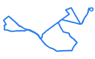 Route shape for Route 12 at Manchester (Cheetam Hill) DTC