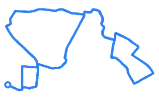 Route shape for Route 13 (NEW) at Manchester (Cheetam Hill) DTC