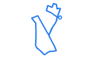 Route shape for Route 14 (NEW) at Manchester (Cheetam Hill) DTC
