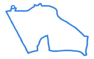 Route shape for Route 2 at Manchester (Sale) DTC