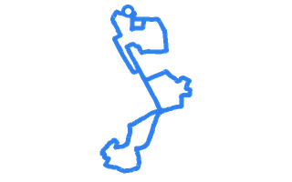 Route shape for Route 7 at Manchester (Sale) DTC