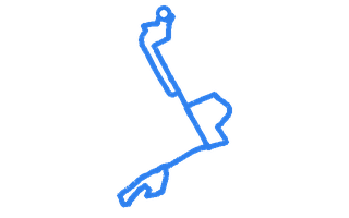 Route shape for Route 10 at Manchester (Sale) DTC