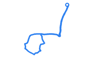 Route shape for Route 2 (NEW) at Manchester (West Didsbury) DTC