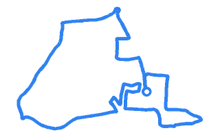 Route shape for Route 1 at Melton Mowbray DTC