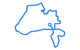 Route shape for Route 5 at Melton Mowbray DTC