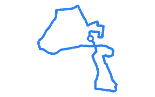 Route shape for Route 8 at Melton Mowbray DTC