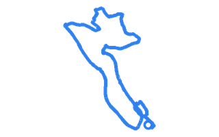 Route shape for Route 3 at Merthyr Tydfil DTC