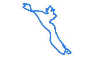 Route shape for Route 6 at Merthyr Tydfil DTC