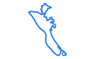 Route shape for Route 7 at Merthyr Tydfil DTC