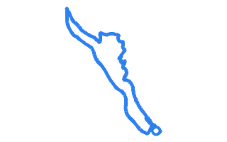 Route shape for Route 8 at Merthyr Tydfil DTC