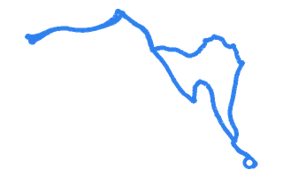 Route shape for Route 10 at Merthyr Tydfil DTC