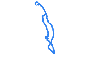 Route shape for Route 11 at Merthyr Tydfil DTC