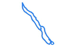 Route shape for Route 13 at Merthyr Tydfil DTC