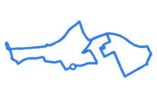 Route shape for Route 1 at Middlesbrough DTC