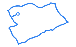 Route shape for Route 13 at Middlesbrough DTC