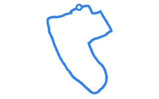 Route shape for Route 14 at Middlesbrough DTC