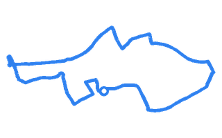 Route shape for Route 15 at Middlesbrough DTC