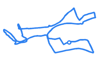 Route shape for Route 16 (NEW) at Middlesbrough DTC