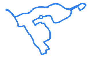 Route shape for Route 18 (NEW) at Middlesbrough DTC