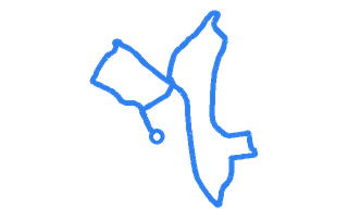 Route shape for Route 1 at Mill Hill DTC