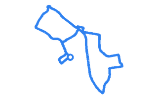 Route shape for Route 4 at Mill Hill DTC